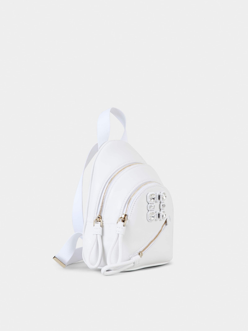 Walky Viv' Strass Buckle Mini Backpack in Soft Leather 3