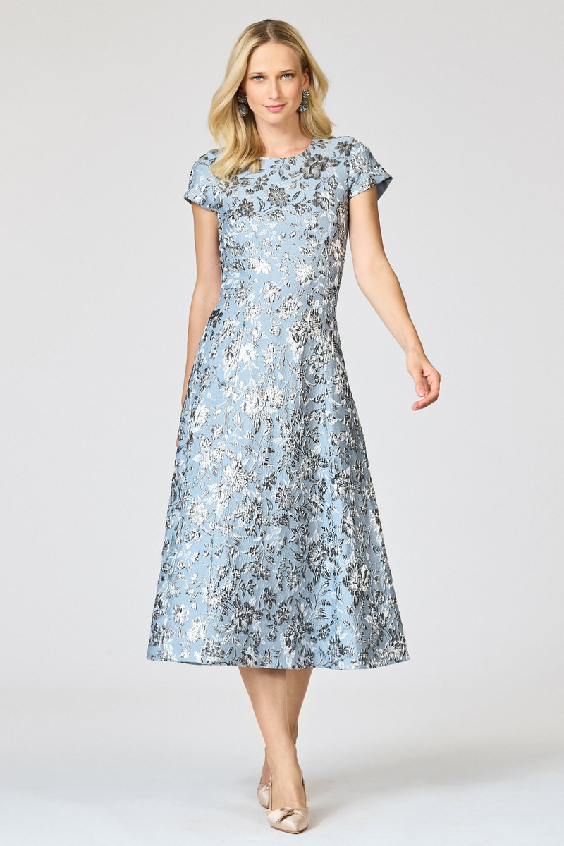 SACHIN & BABI JACKIE DRESS - PEWTER GARDENS outlook