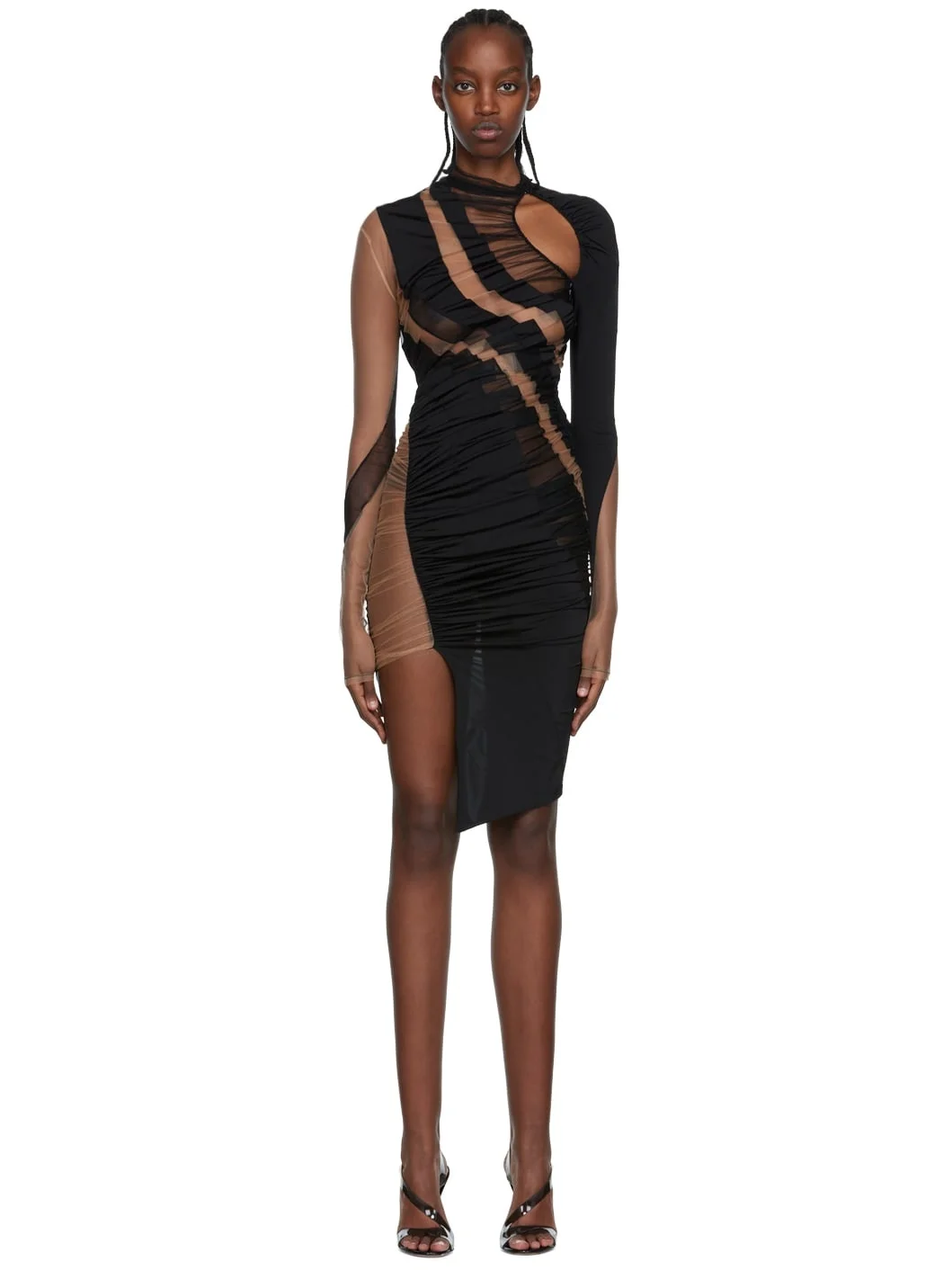 Black Swirling Dress - 1