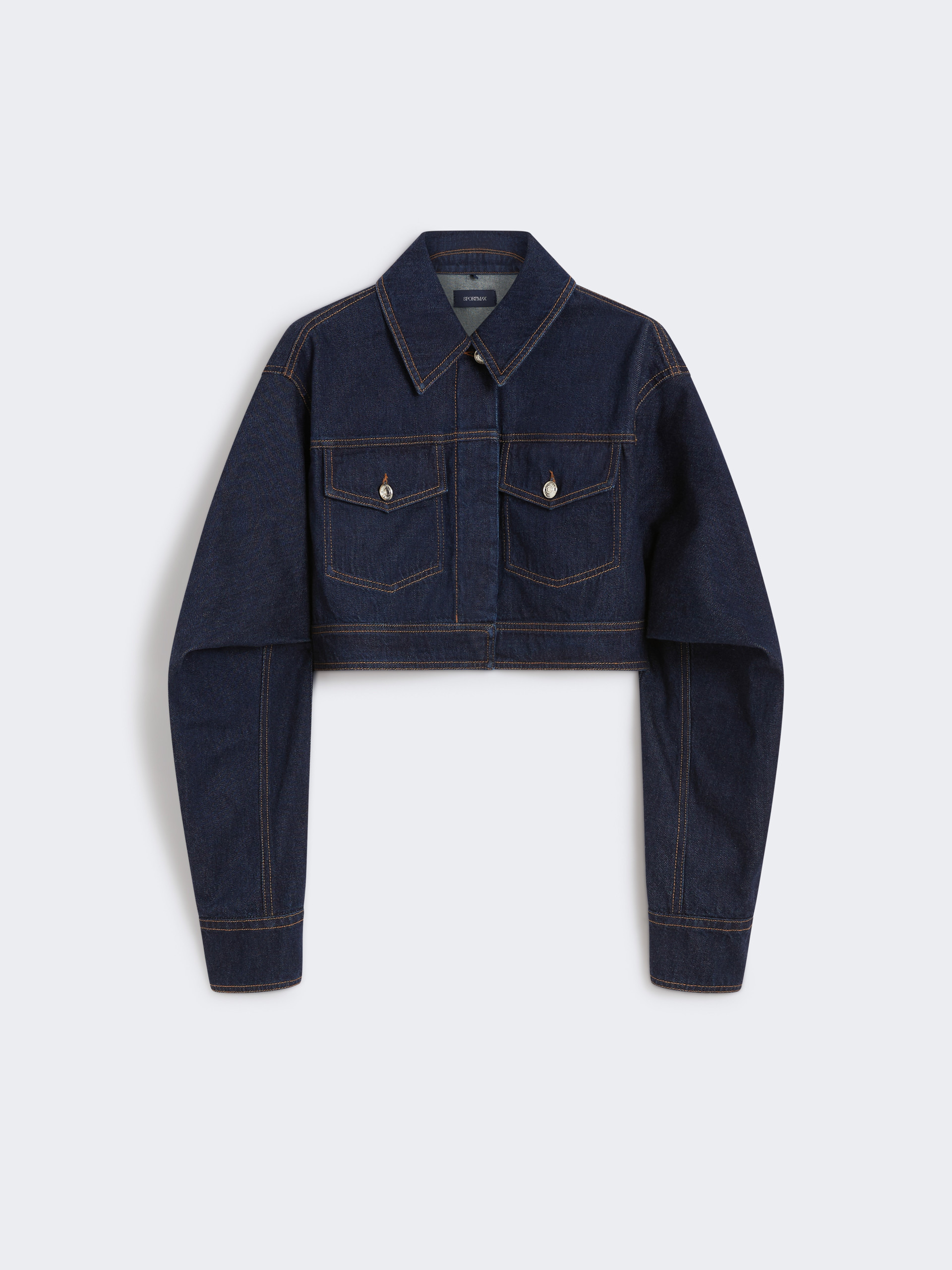 SIR Boxy-fit short denim jacket - 1