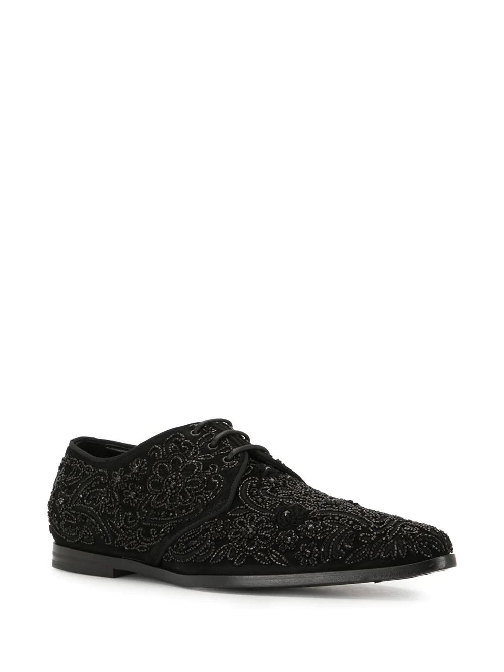 embroidered derby shoes - 2