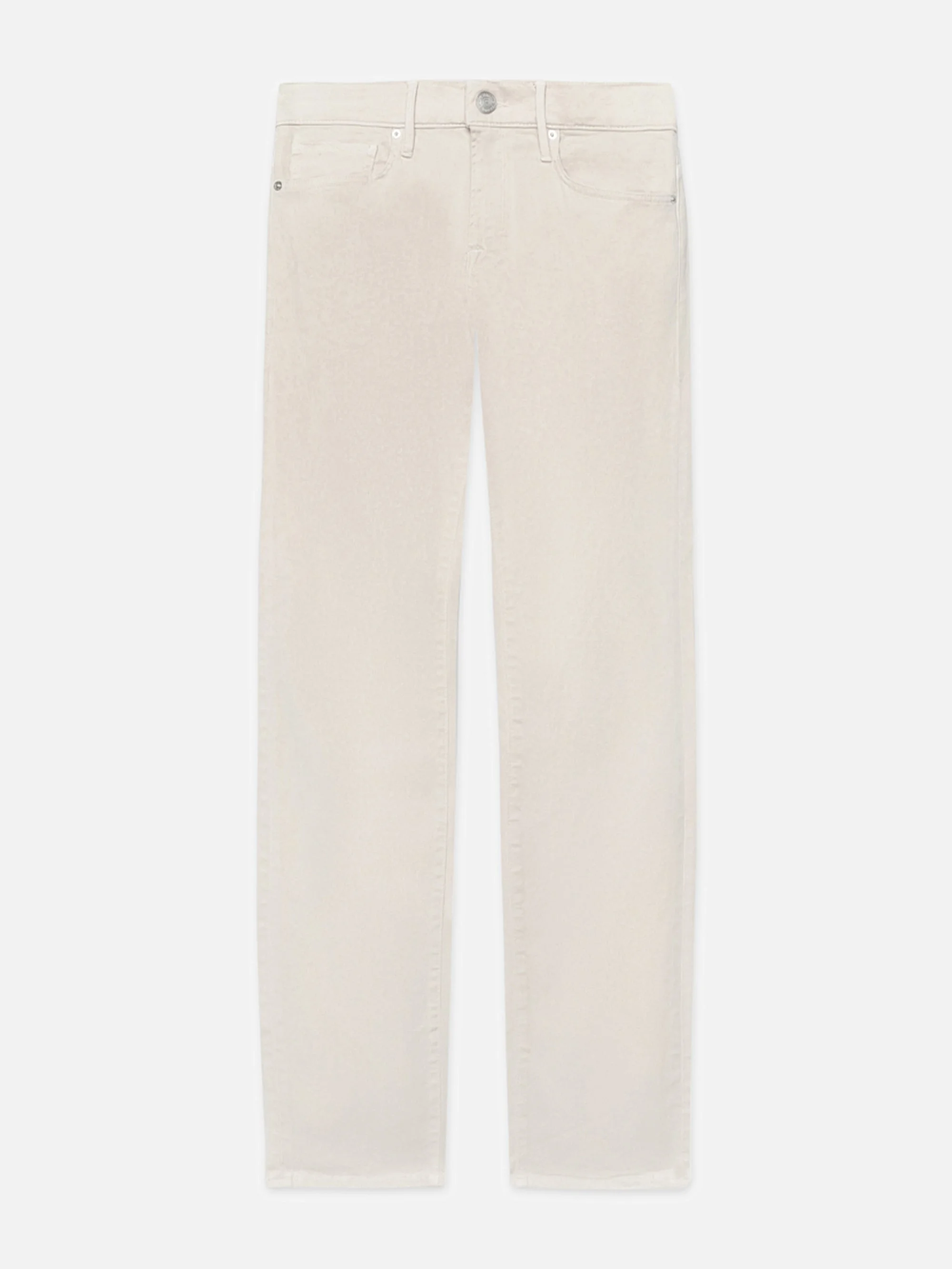 L'Homme Slim Brushed Twill in Milk Beige - 1