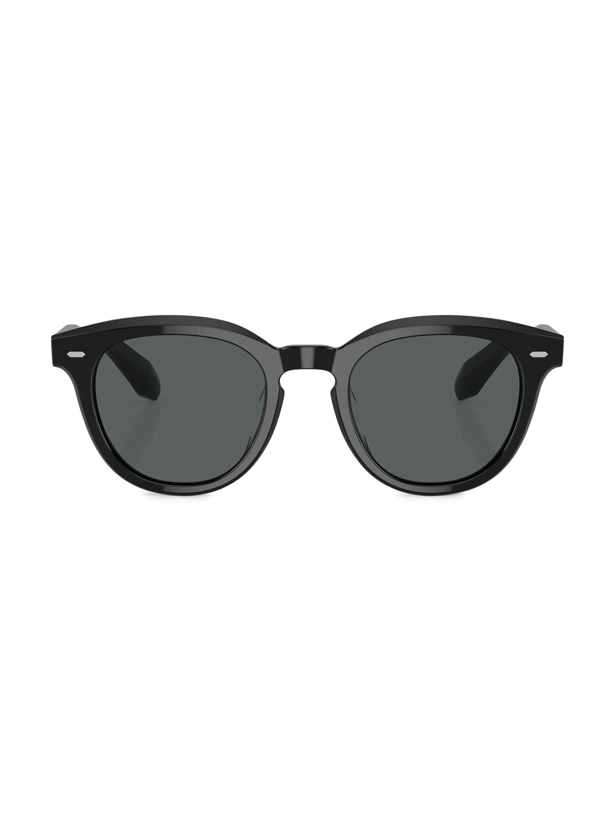 Men's N.05 48MM Rounded Square Sunglasses - Black Blue Grey - 1
