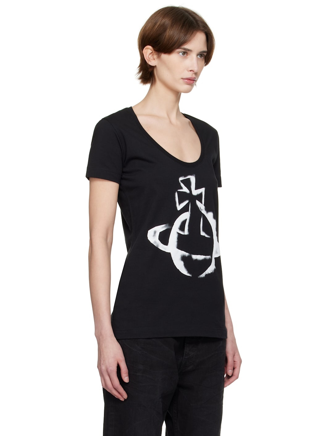 Black Stencil Orb Lollo T-Shirt - 2