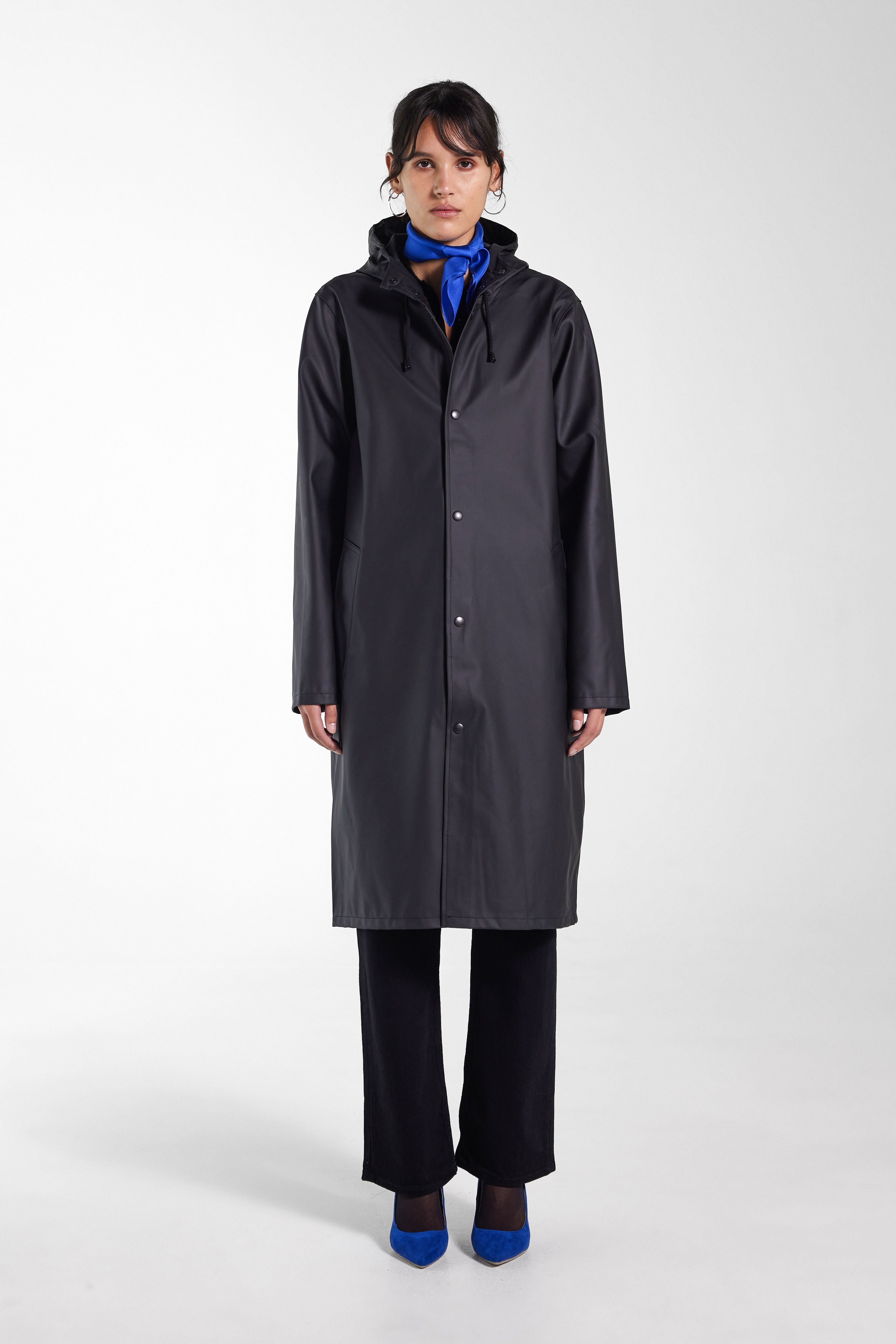 Stockholm Long Raincoat Black - 3