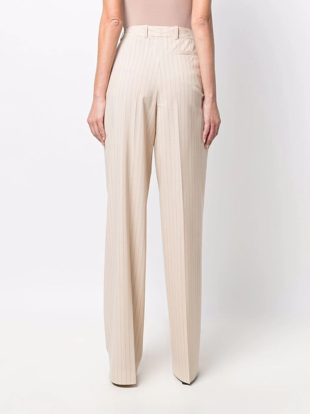 high waist wide leg trousers - 4