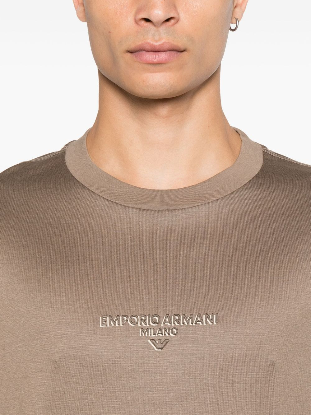 logo-embroidered T-shirt - 4