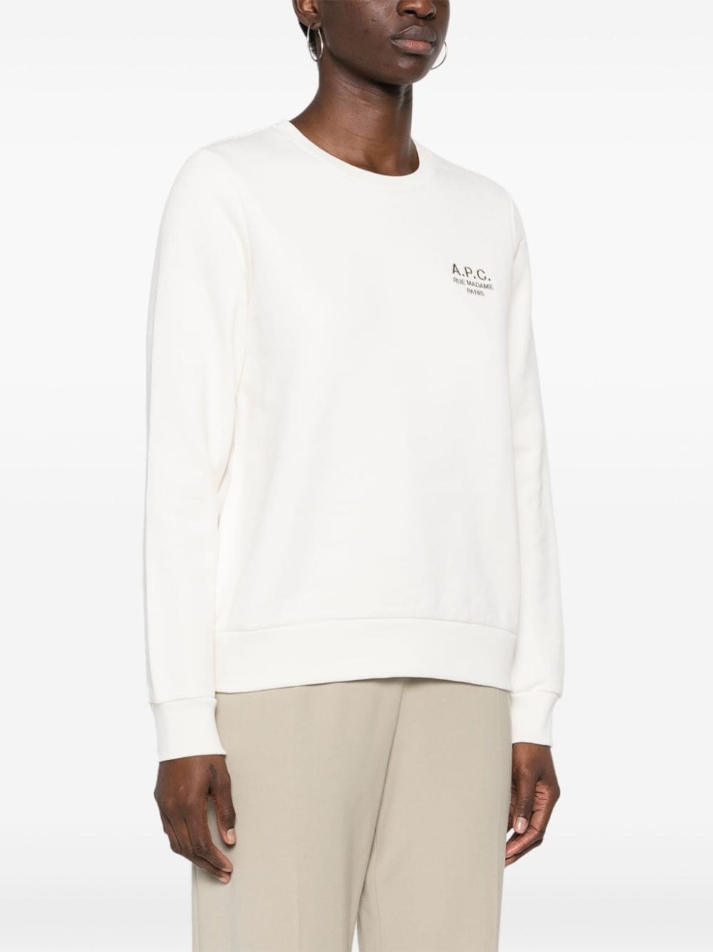 Craie embroidered-logo sweatshirt - 3