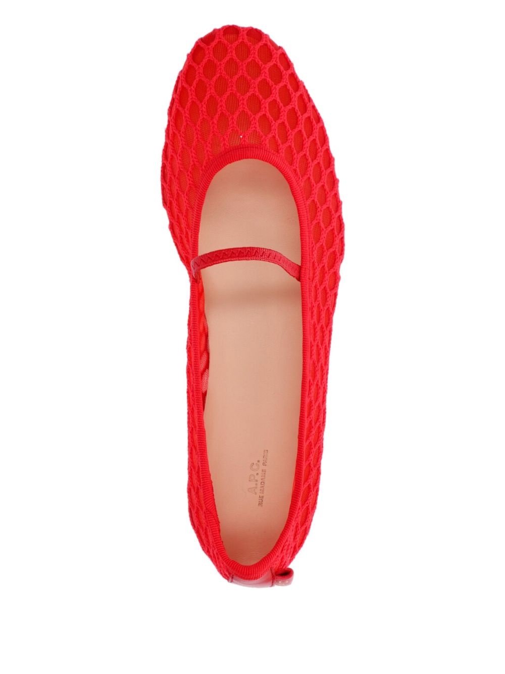 mesh ballerina flats - 4