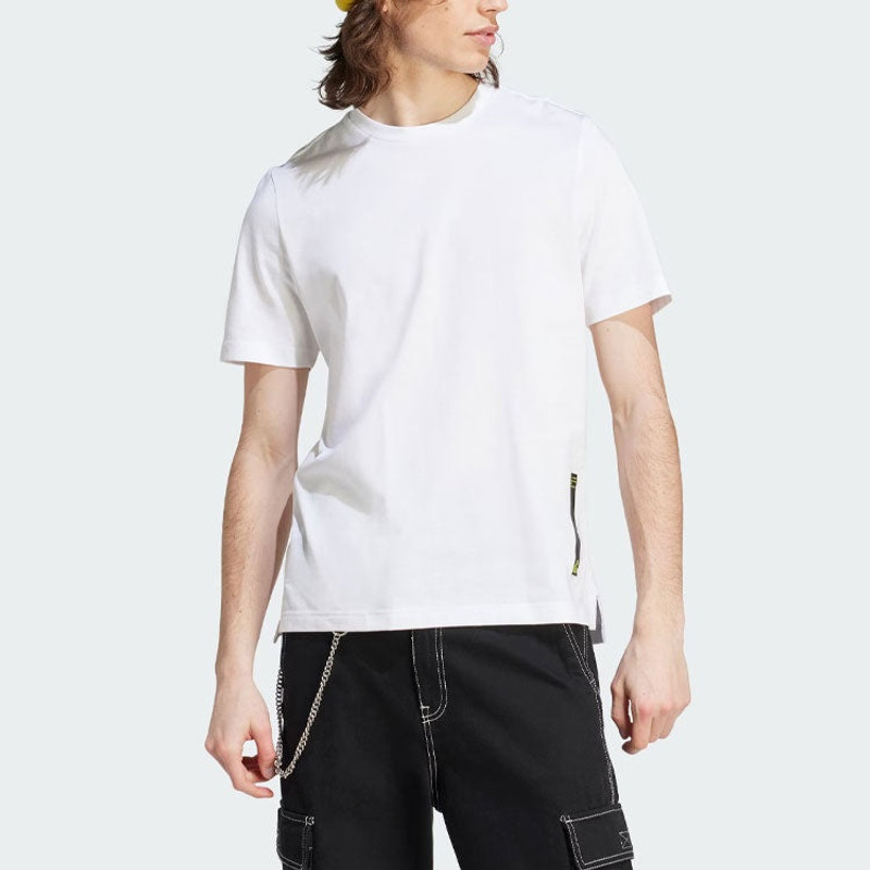 adidas adidas Sportswear City Escape Split-Hem T-Shirt 'White' II3478 outlook