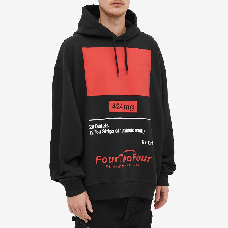 424 424 MG Print Oversized Hoody outlook