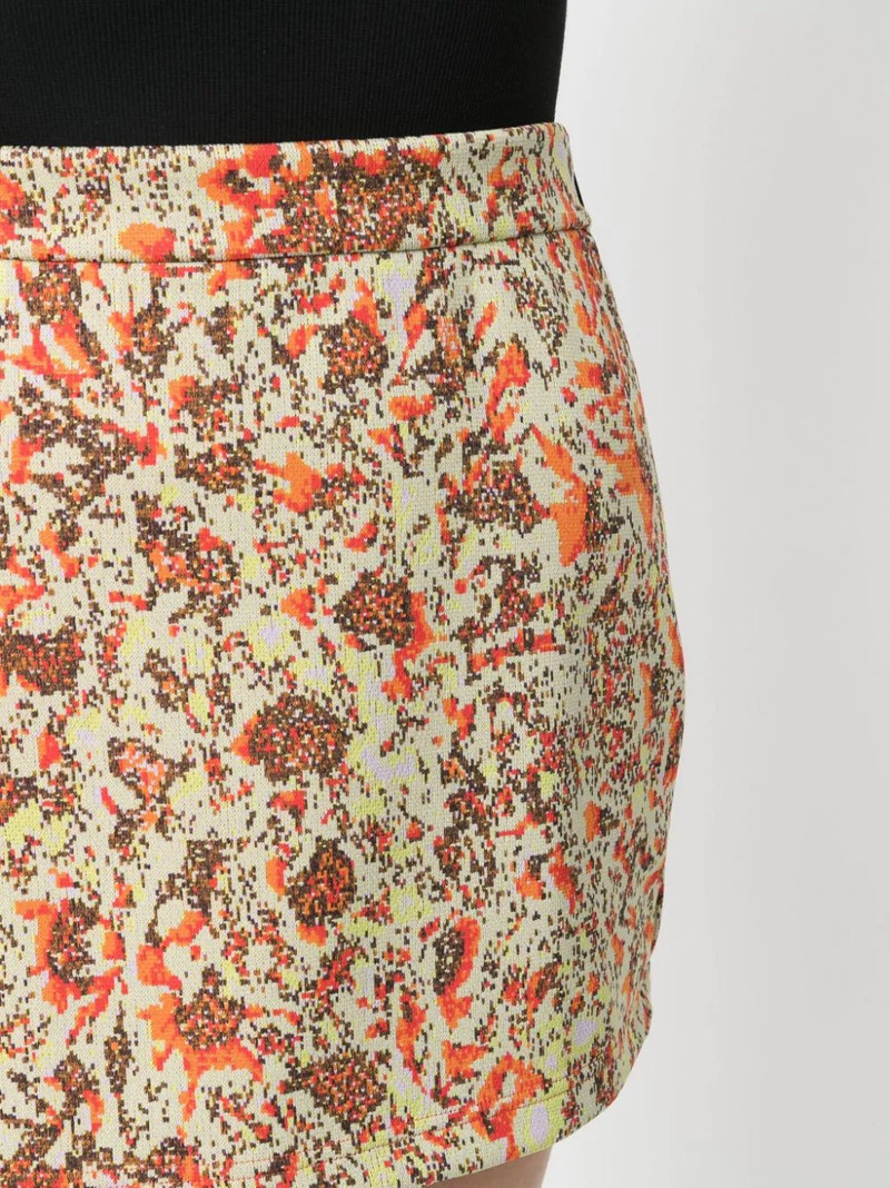 floral jacquard mini skirt 5