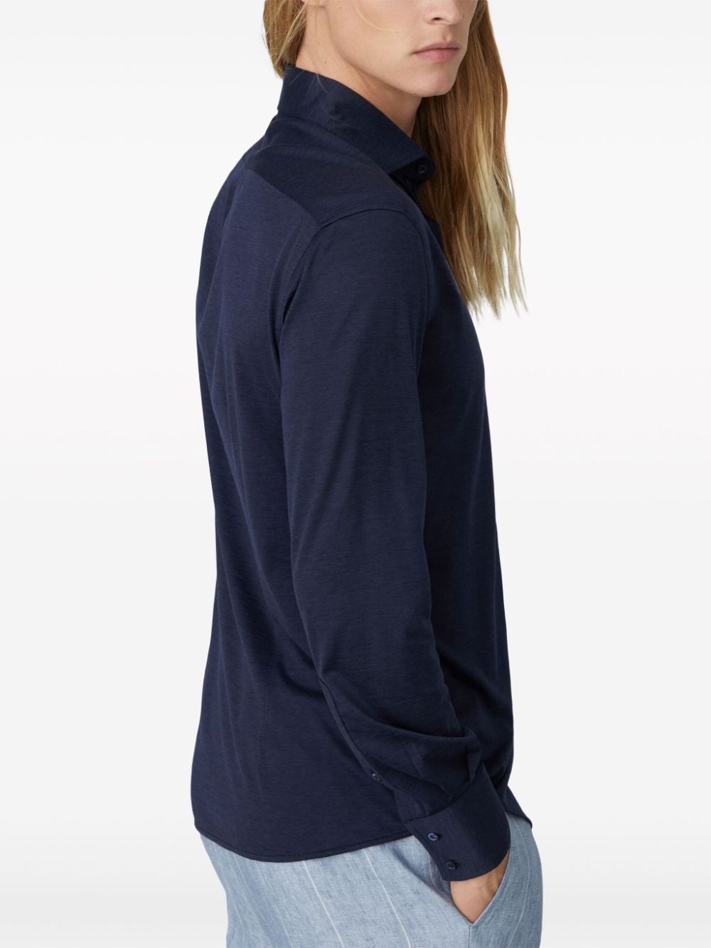 silk-cotton jersey shirt - 4