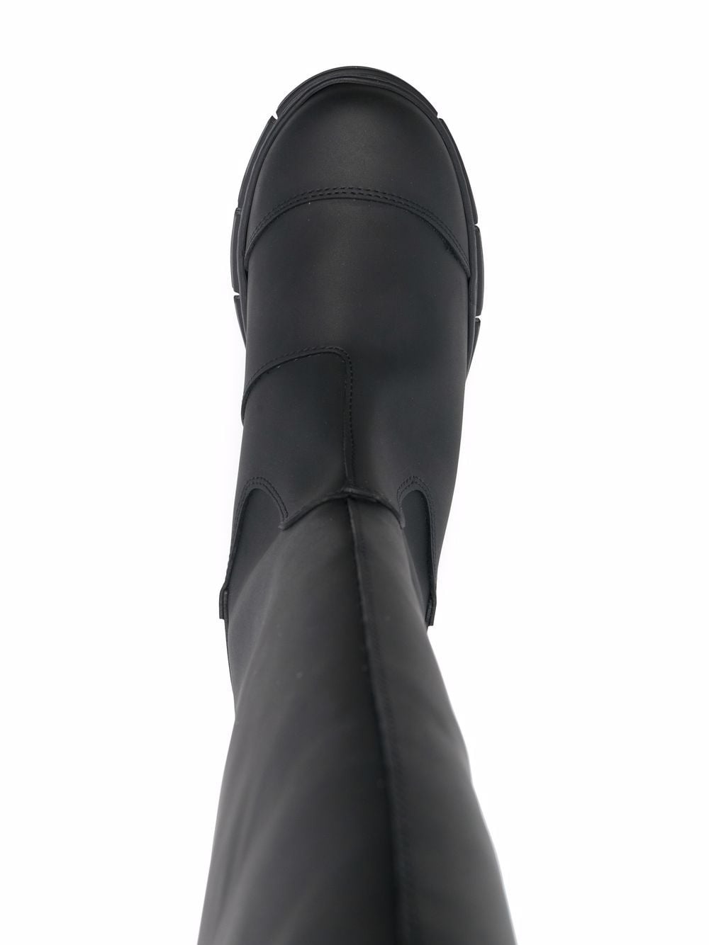 fur-lined knee boots - 4