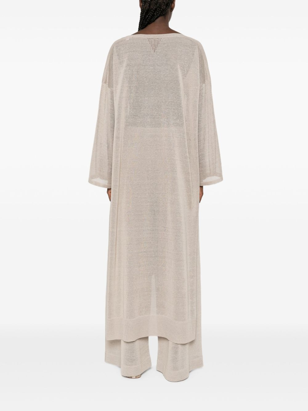 long sleeve knitted dress - 4