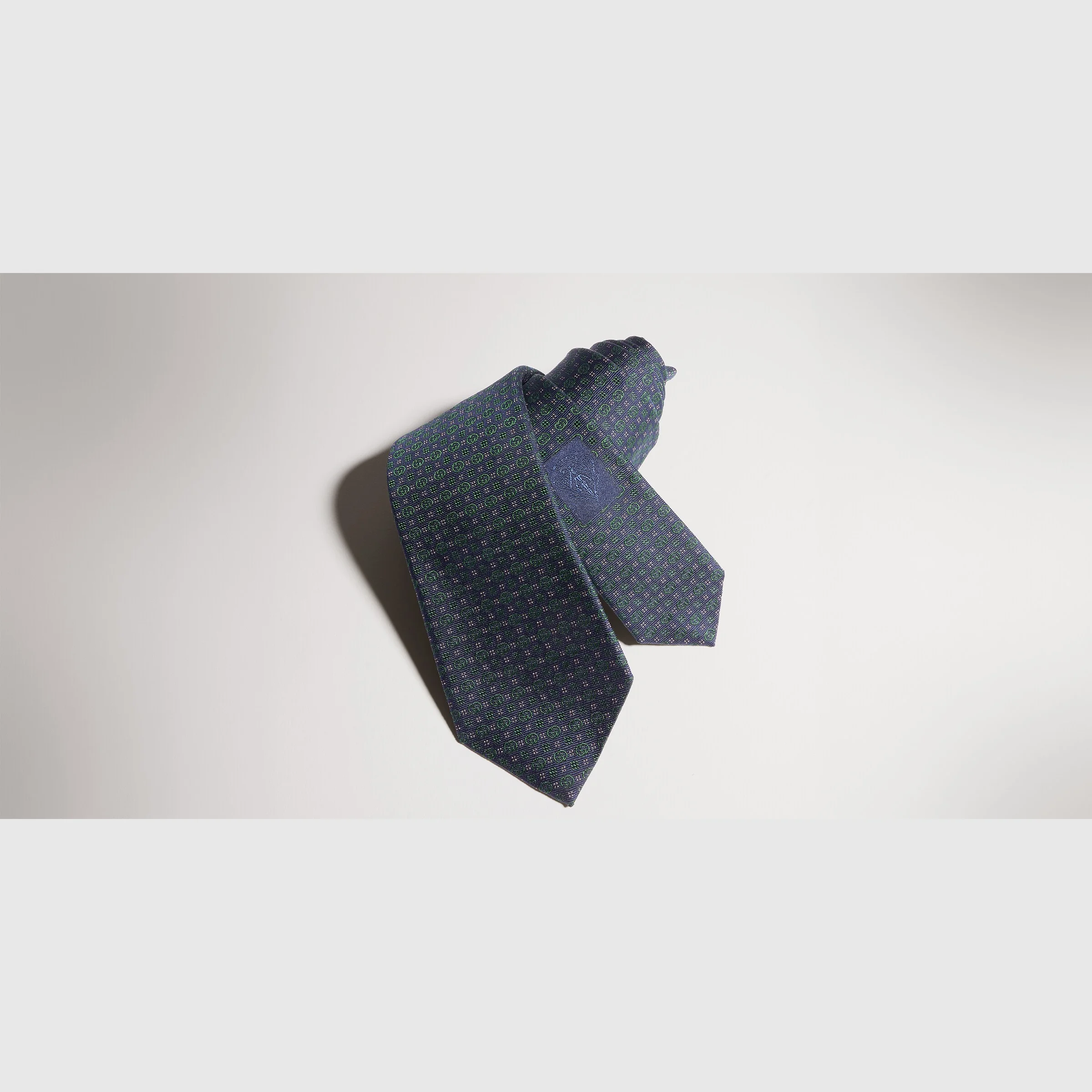 Interlocking G silk jacquard tie - 1