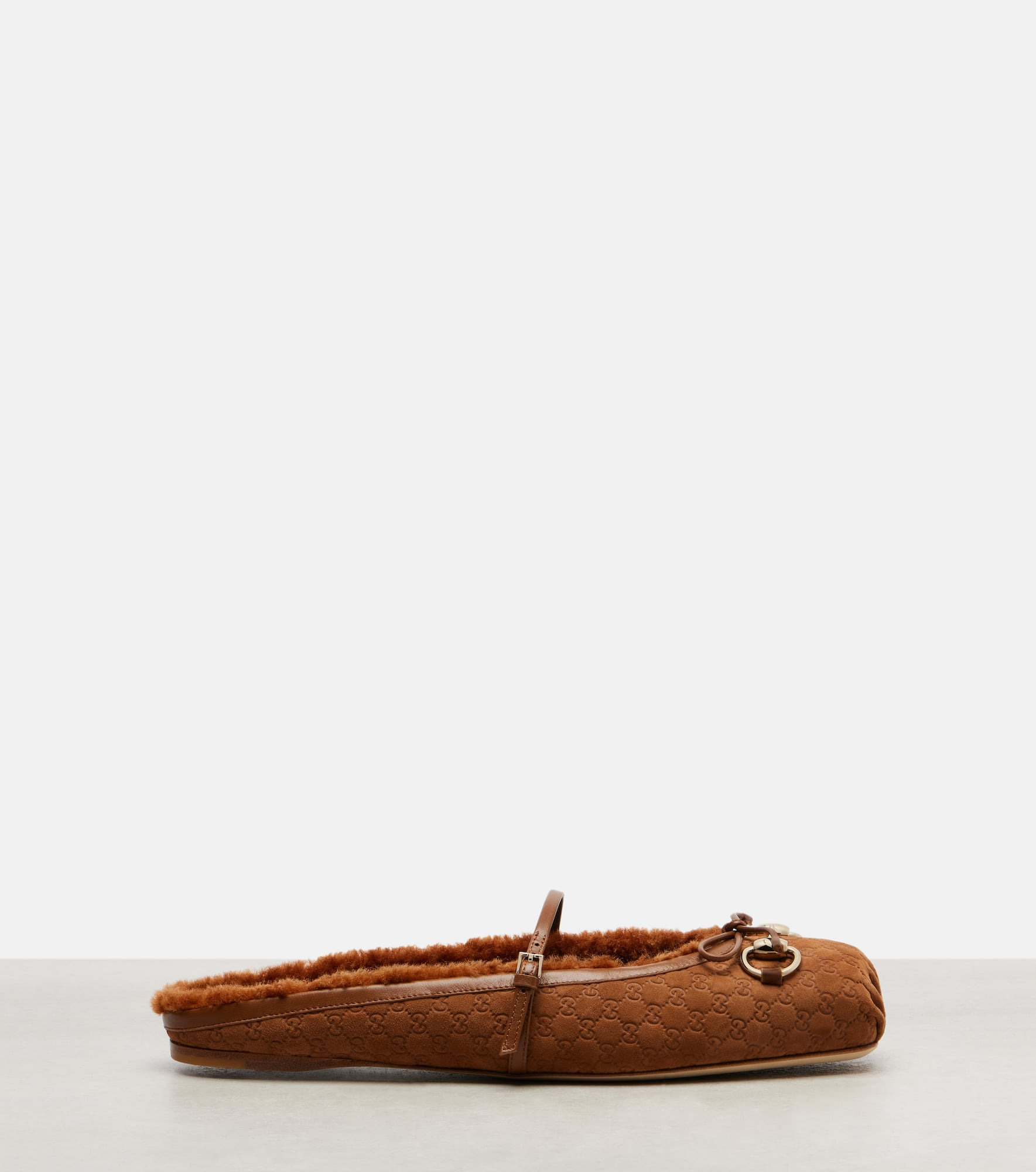 GG Horsebit suede mules - 4