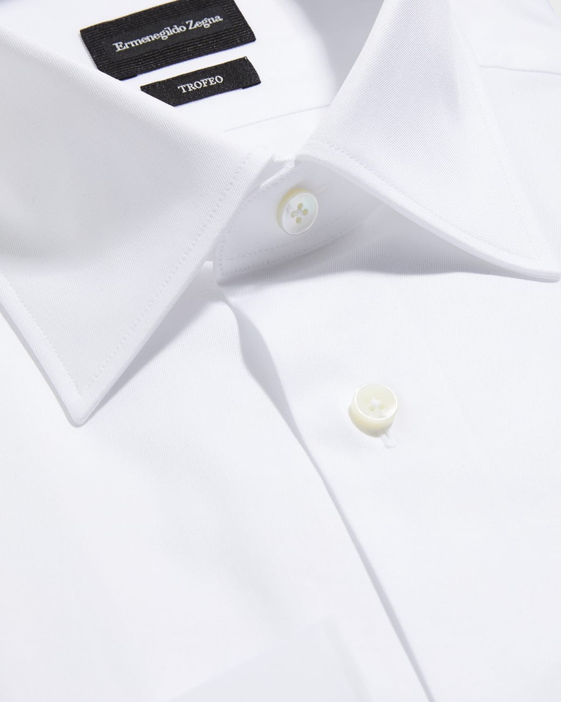 ZEGNA Men's Trofeo&#174; Solid Regular-Fit Dress Shirt outlook