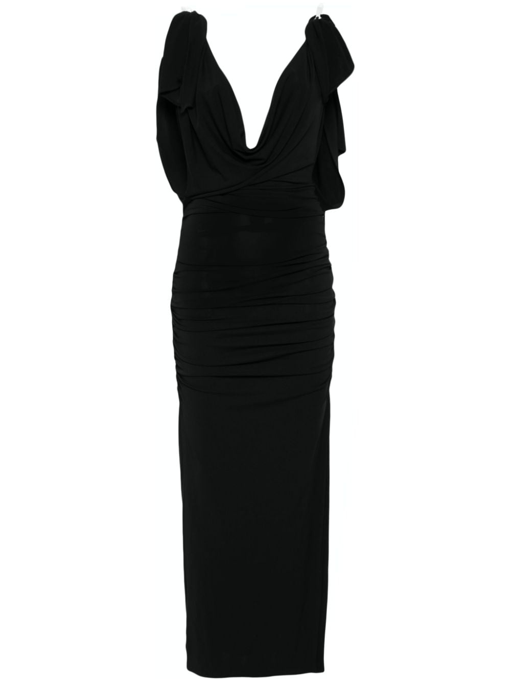 ruched maxi dress - 1