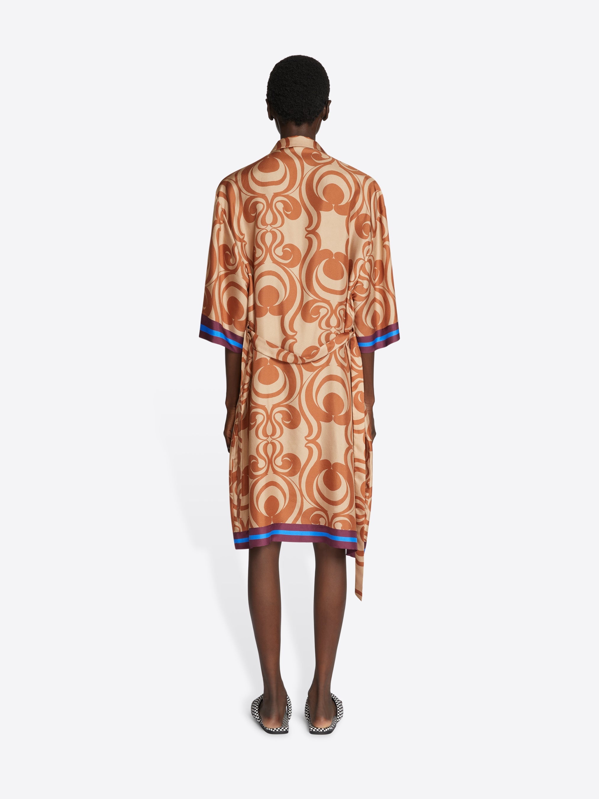 SILK SHIRT DRESS - 4