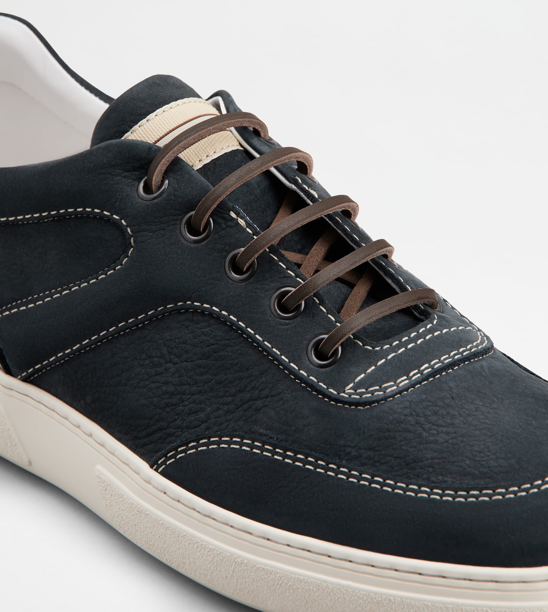 SNEAKERS IN NUBUCK - BLUE - 5