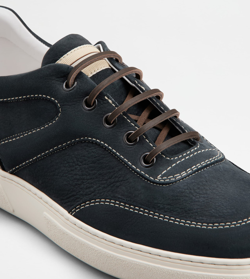 SNEAKERS IN NUBUCK - BLUE 5