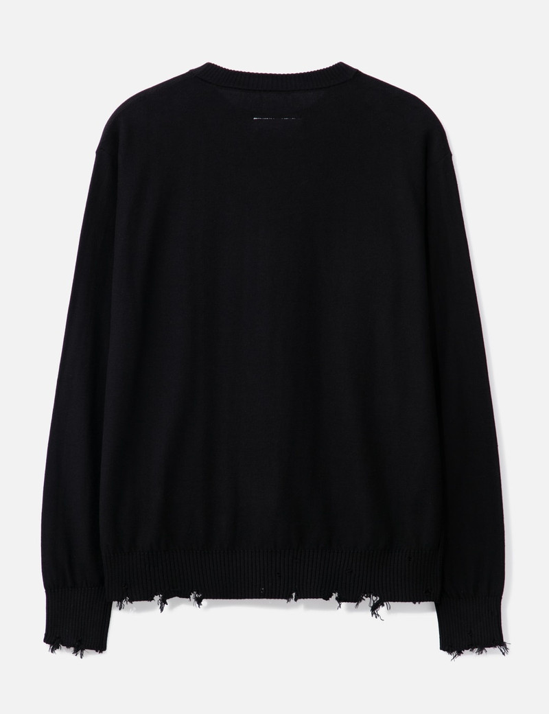 MM6 Maison Margiela NUMERIC INTARSIA SWEATER outlook