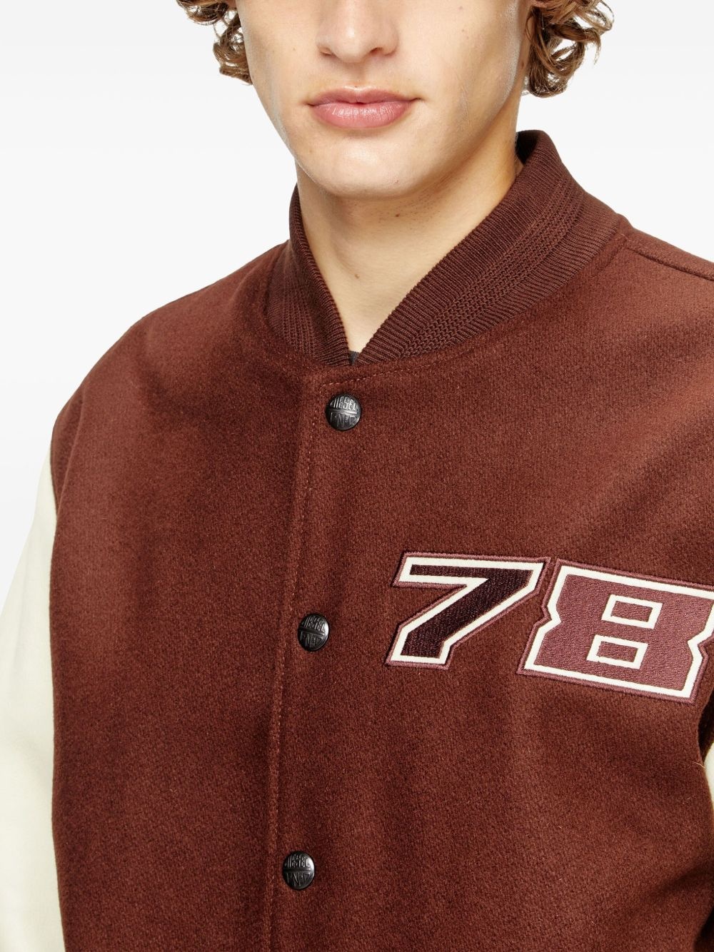 wool-blend varsity jacket - 5