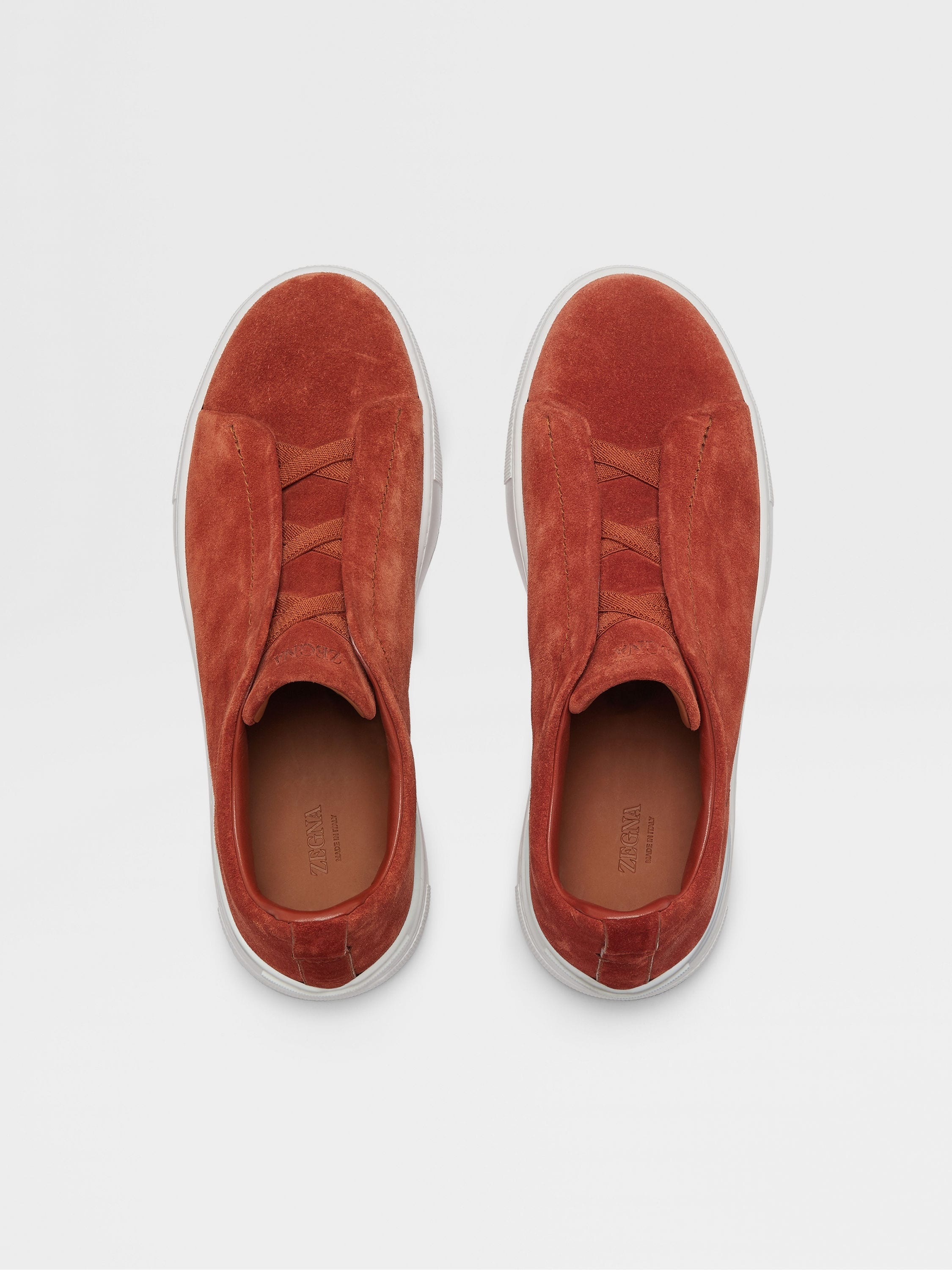 RUST SUEDE TRIPLE STITCH™ SNEAKERS - 3