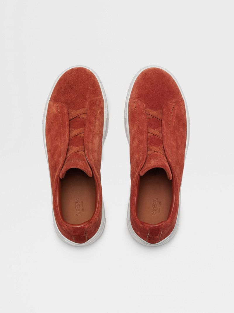 RUST SUEDE TRIPLE STITCH™ SNEAKERS 3