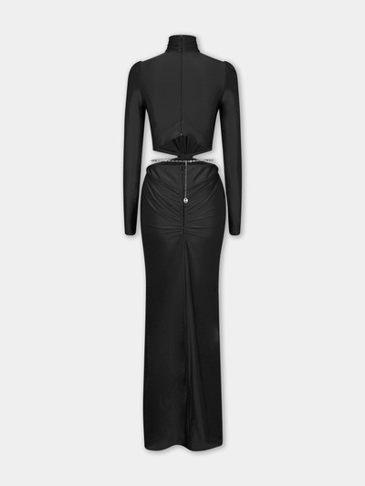 Paco Rabanne LONG BACKLESS BLACK DRESS outlook