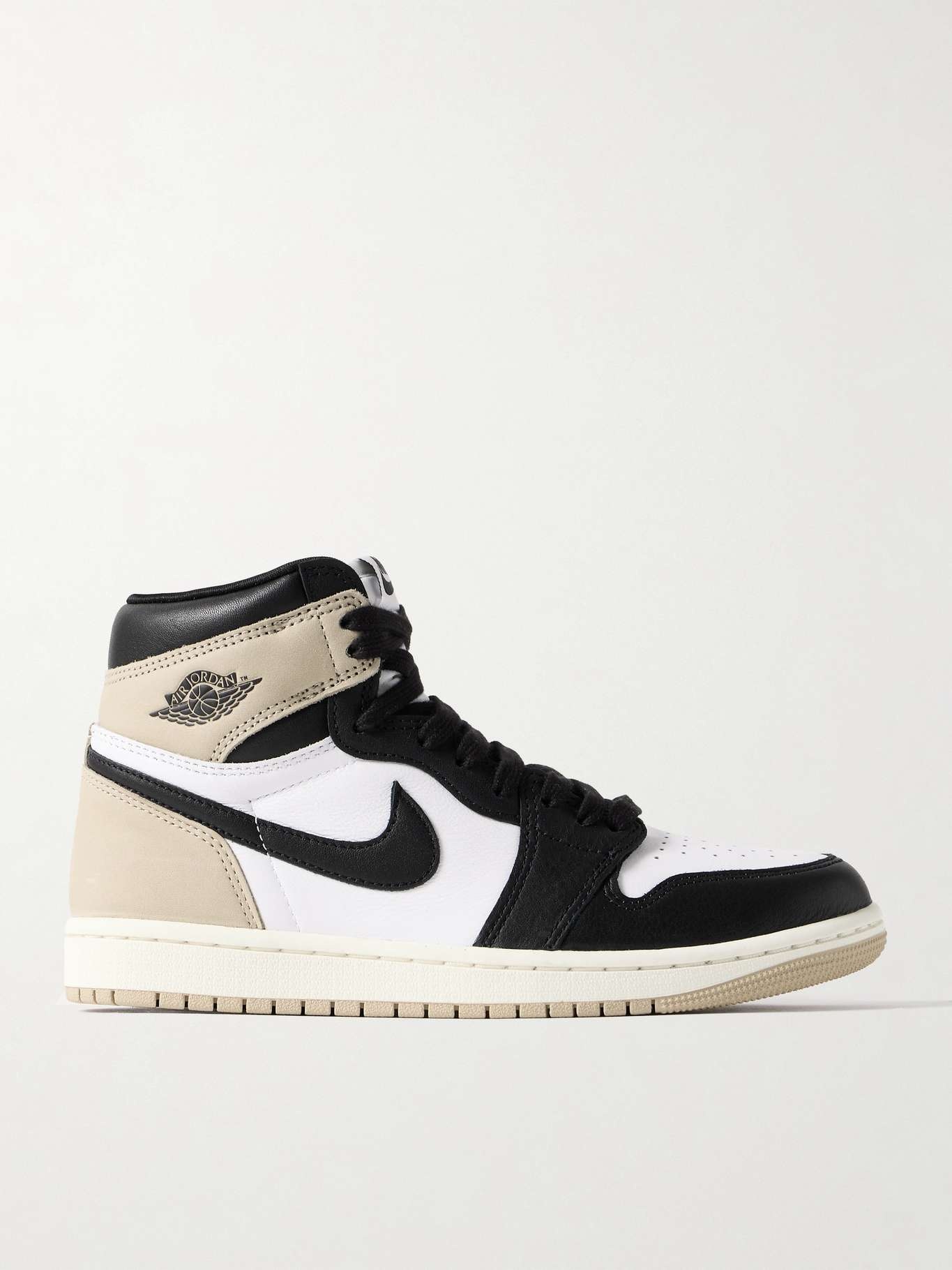 Air Jordan 1 Retro OG leather and nubuck high-top sneakers - 1