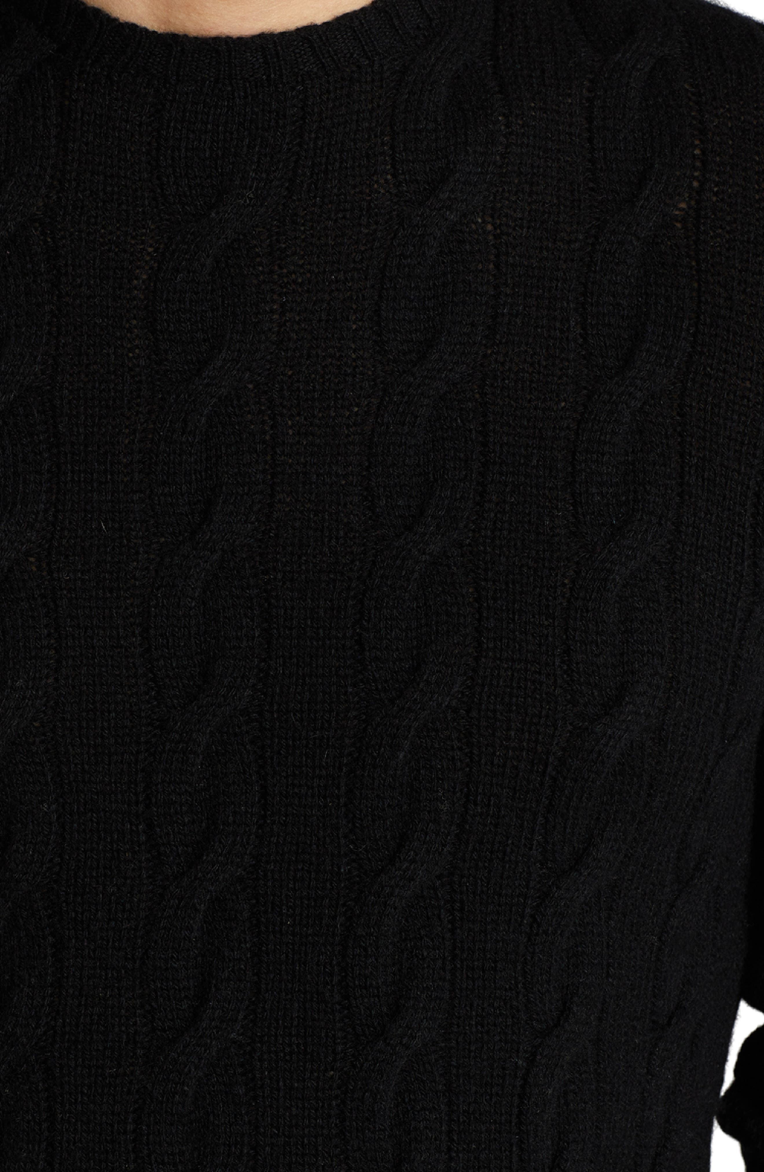 Cable Knit Cashmere Sweater - 4