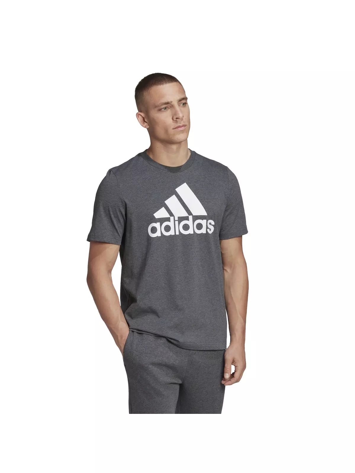 Men's Essentials Big Logo T-Shirt - Dk Grey - 6