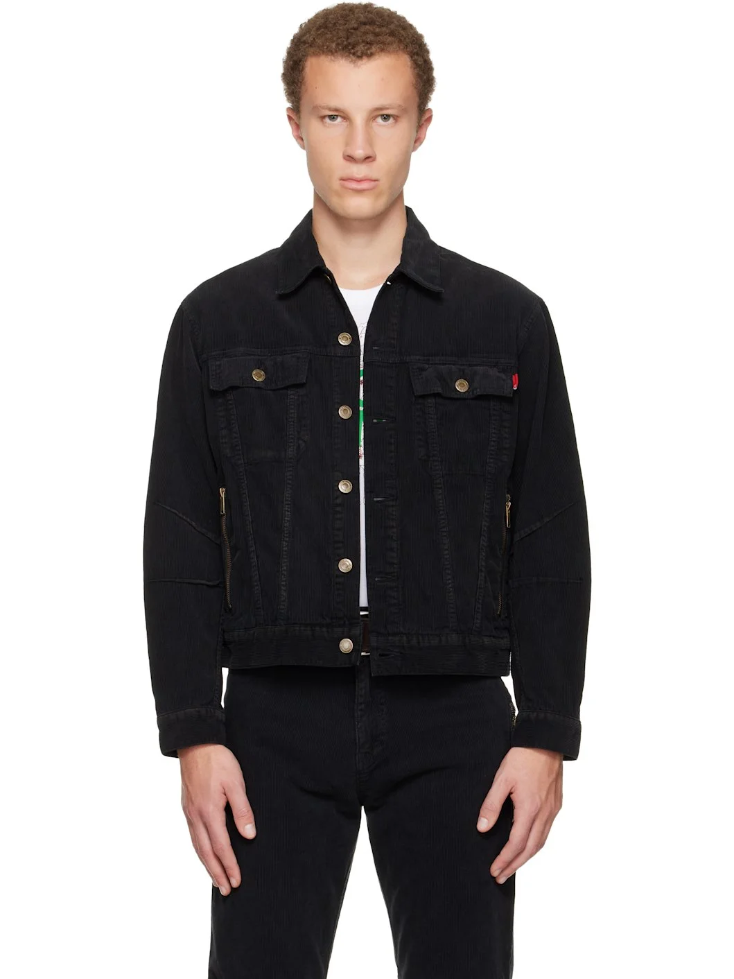 Black UC2E4209-1 Denim Jacket - 1