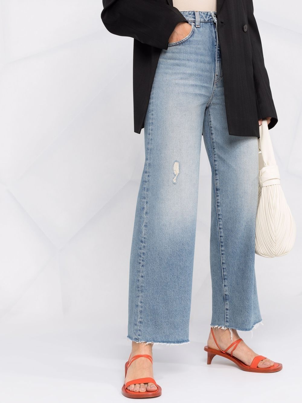 wide-leg organic jeans - 3