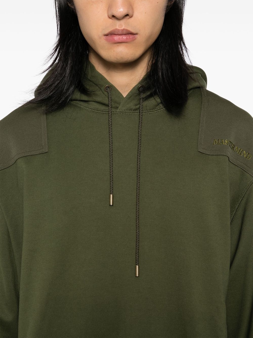 embroidered logo hoodie - 5