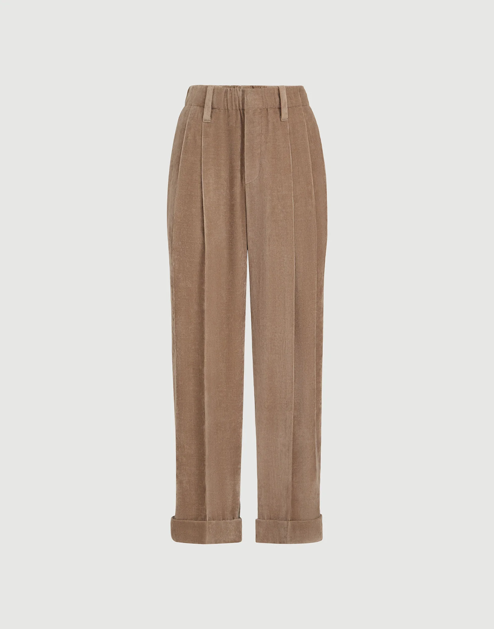 Fluid corduroy baggy sartorial trousers - 1