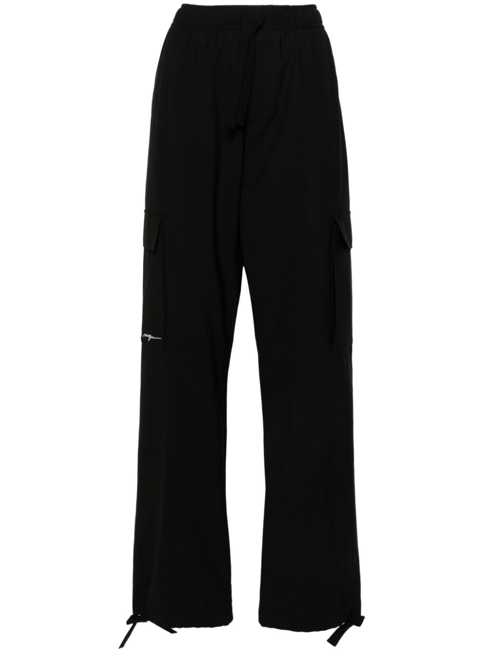 drawstring cargo trousers - 1