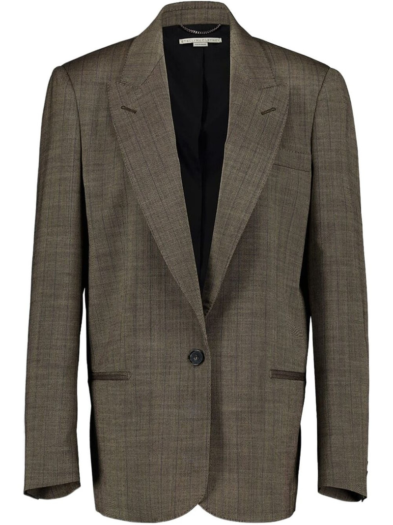 wool single-breasted blazer 1