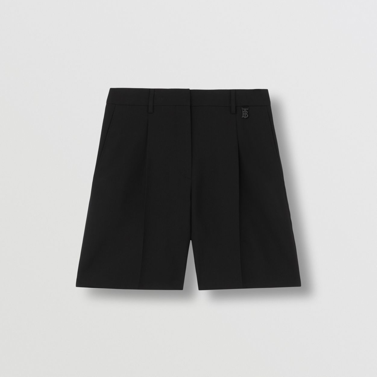 Monogram Motif Wool Tailored Shorts - 1