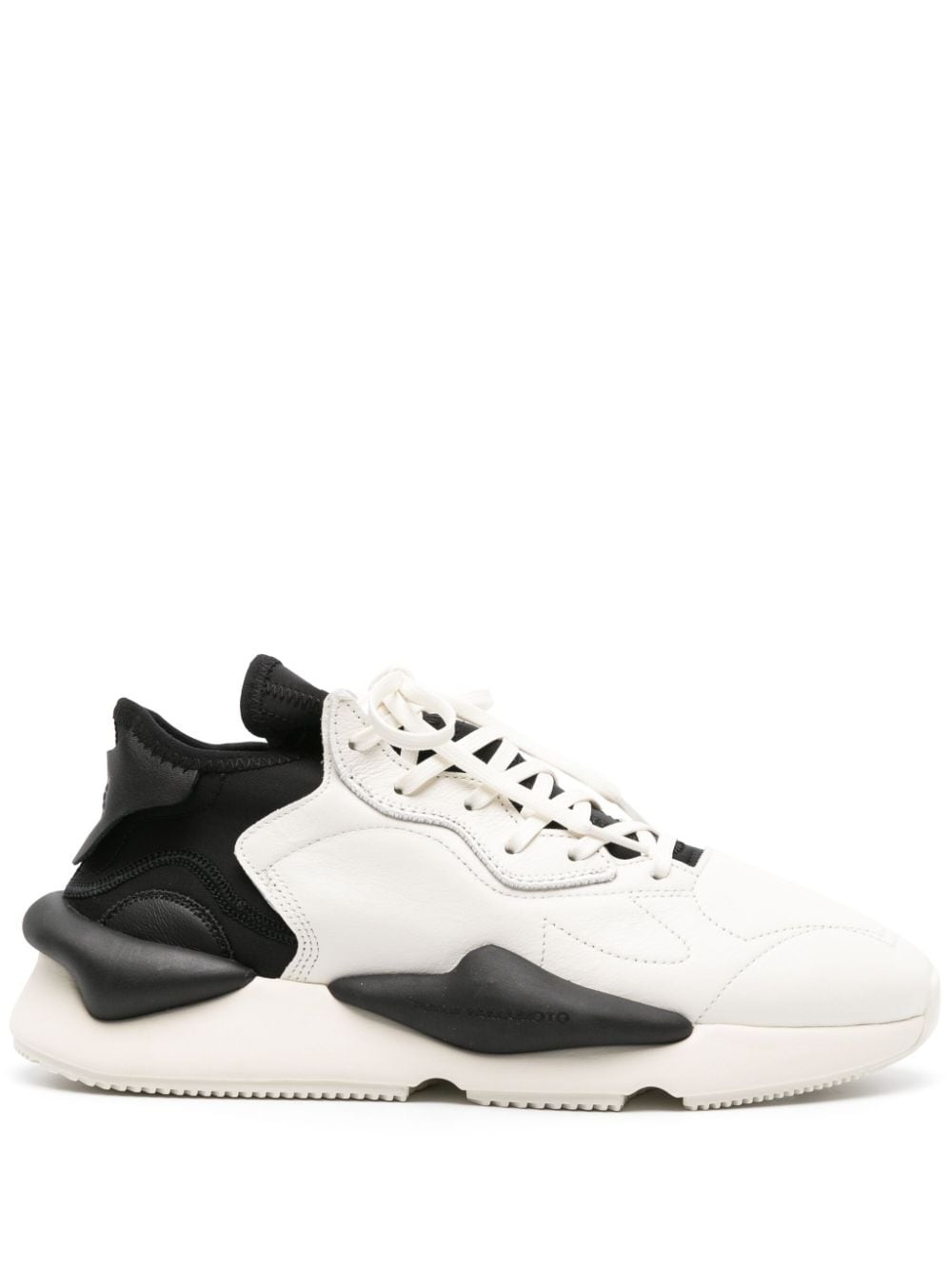 Kaiwa panelled leather sneakers - 1