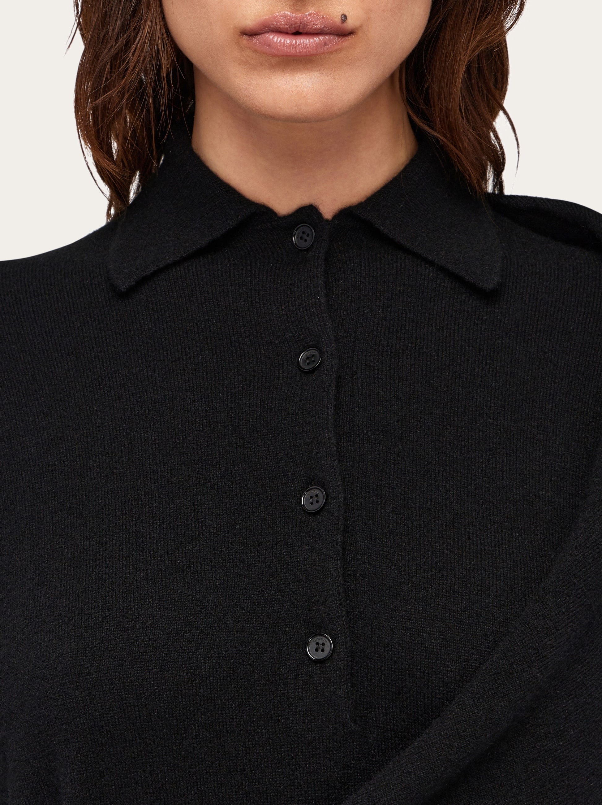 Knitted polo dress - 5