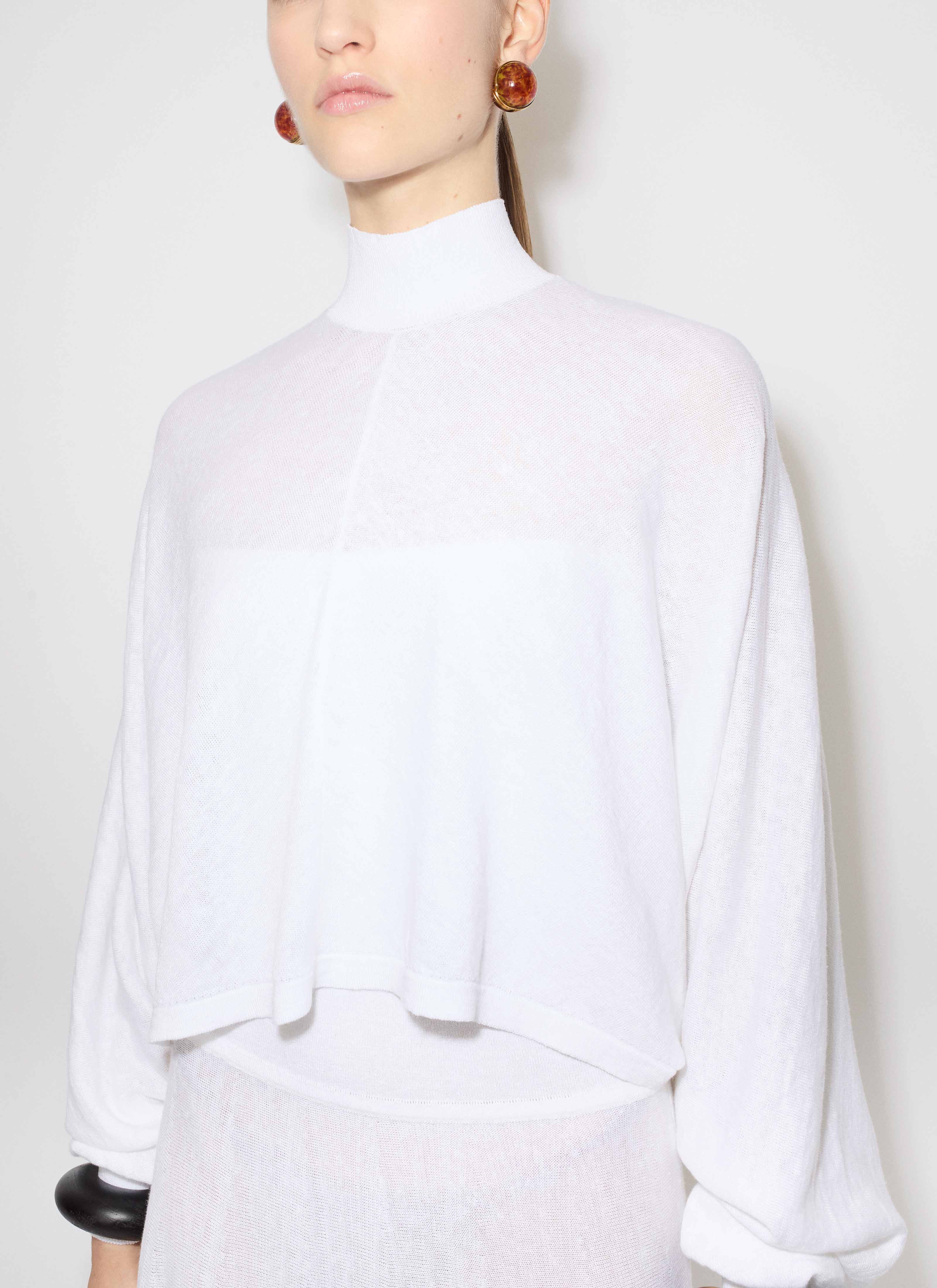 COTTON LINEN KNIT BARE BACK JUMPER - 6