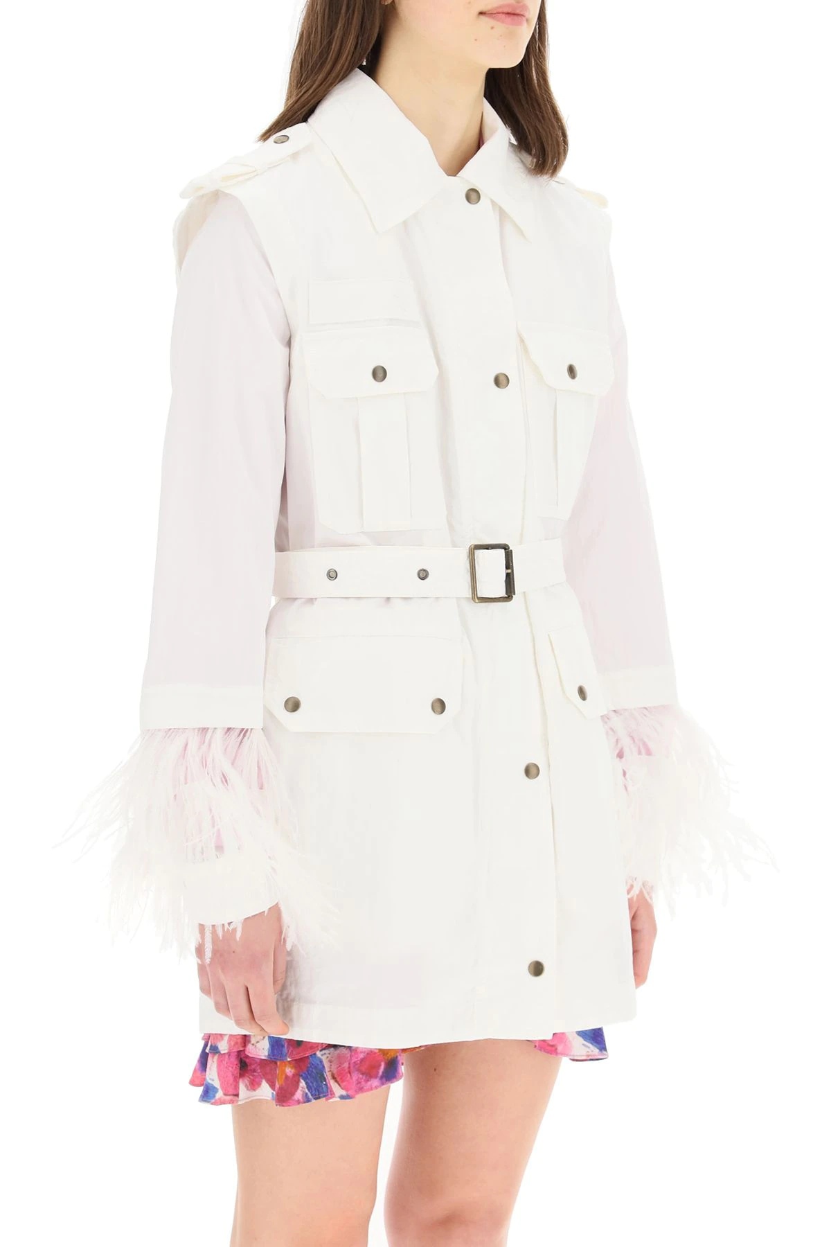 MIDI PARKA WITH FEATHERS - 3