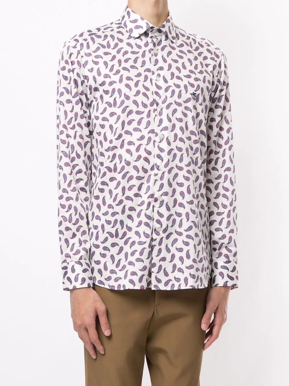 paisley print shirt - 3