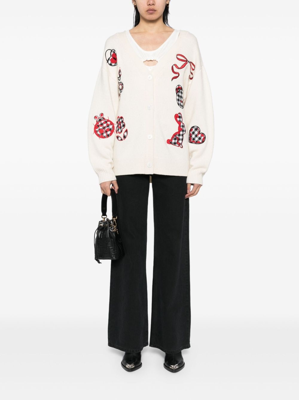 playful patchwork cardigan - 2