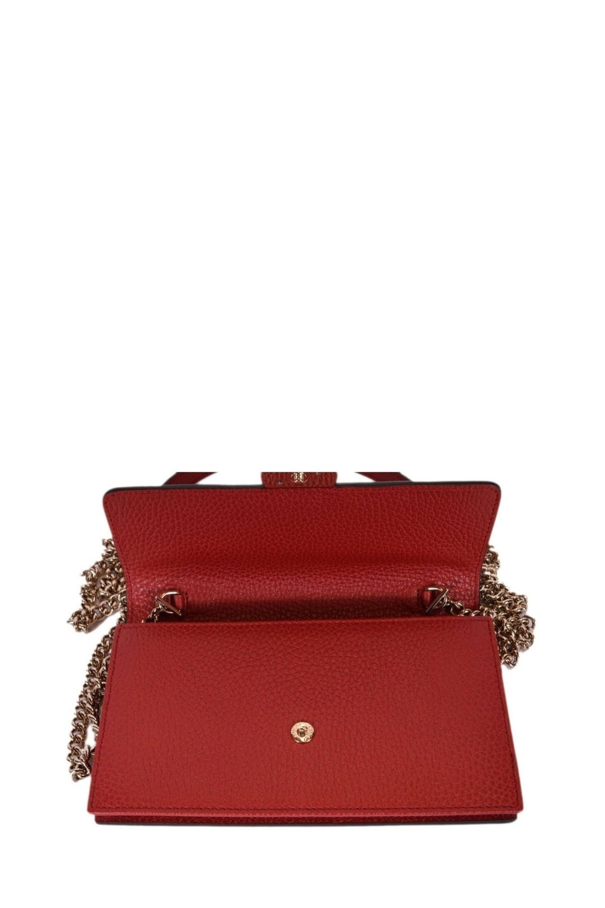 Interlocking shoulder bag GG small Red leather - 4