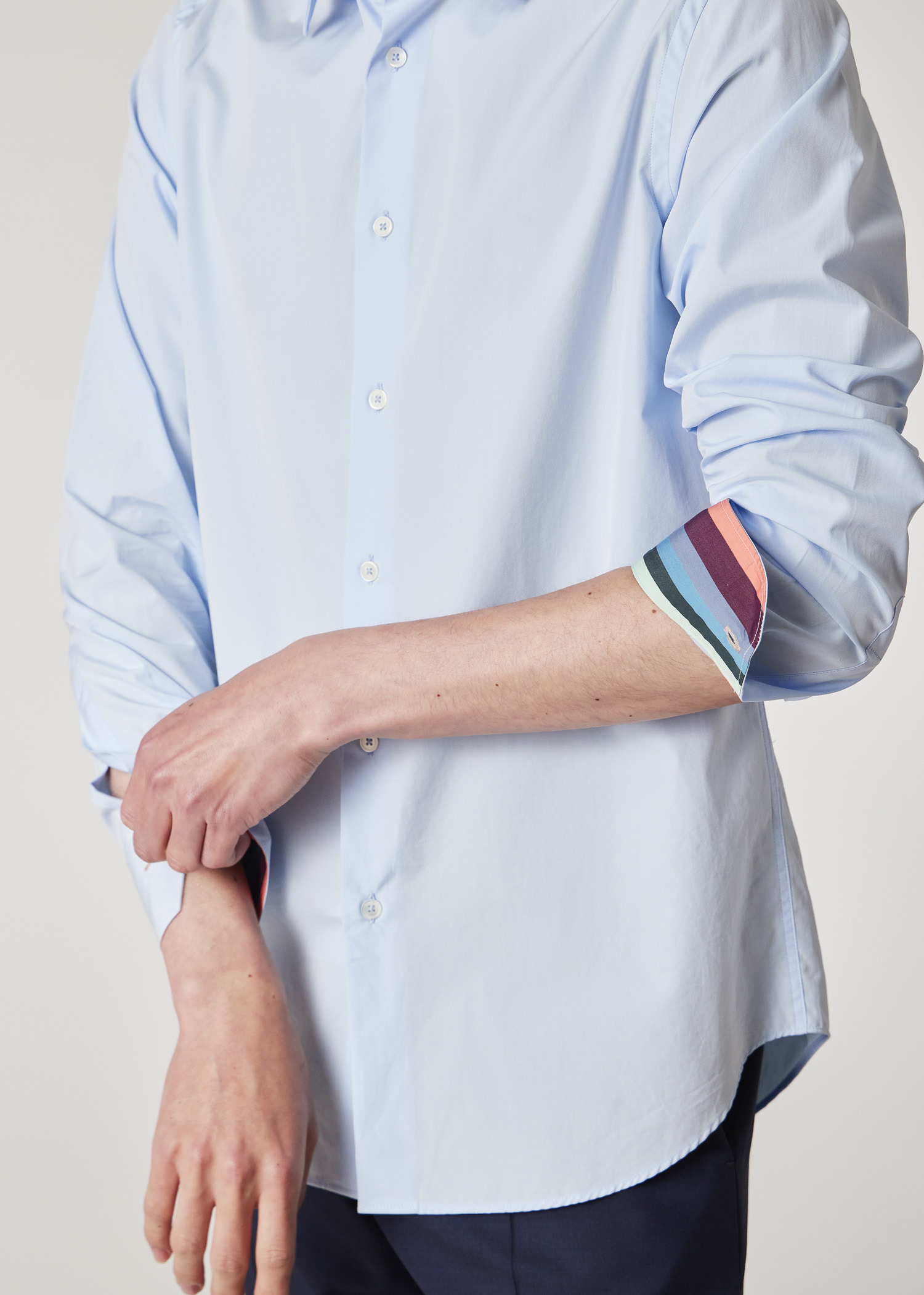 Tailored-Fit 'Artist Stripe' Cuff Shirt - 6