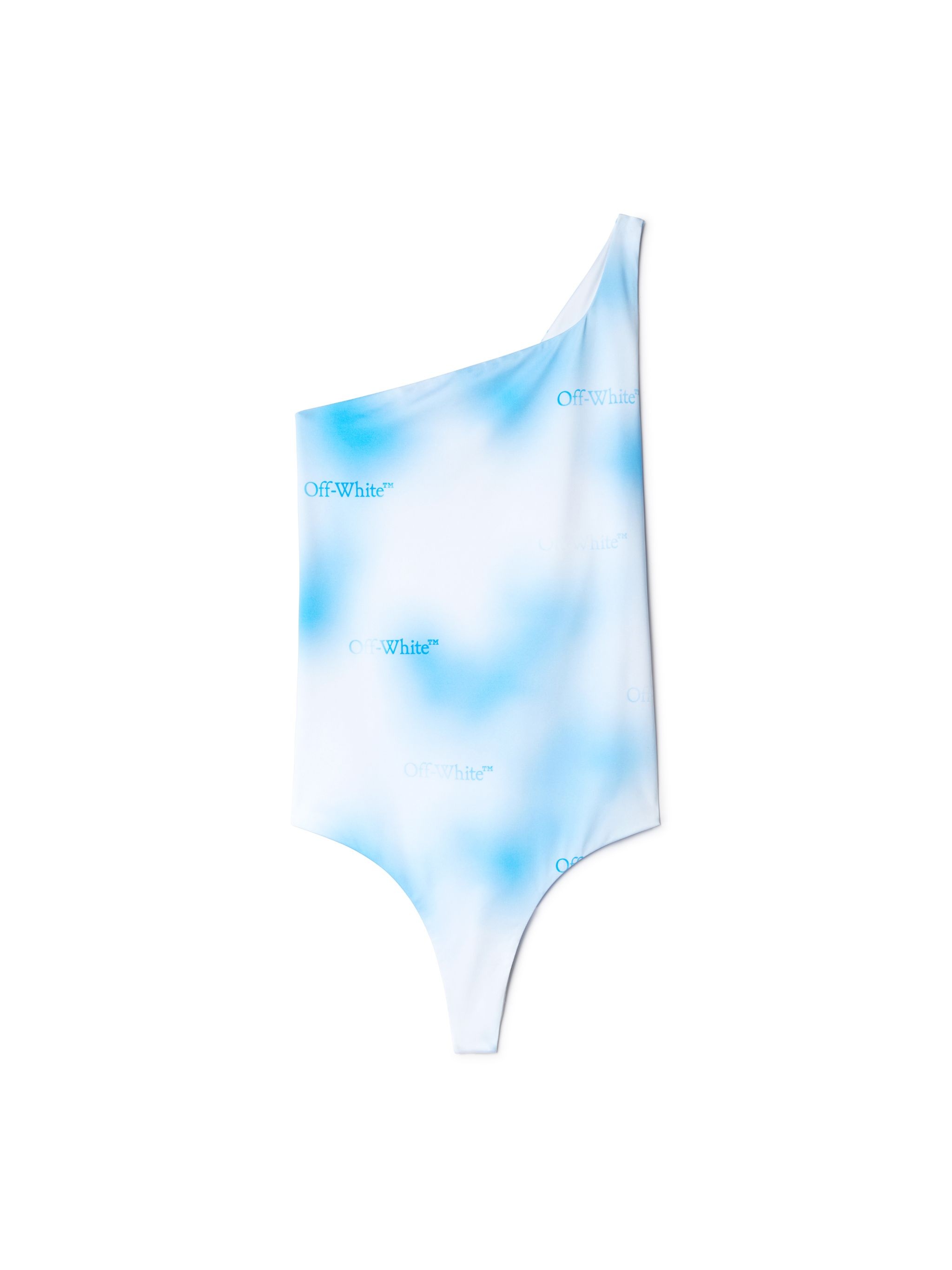 Gradient One Shoulder Swim Suit - 1